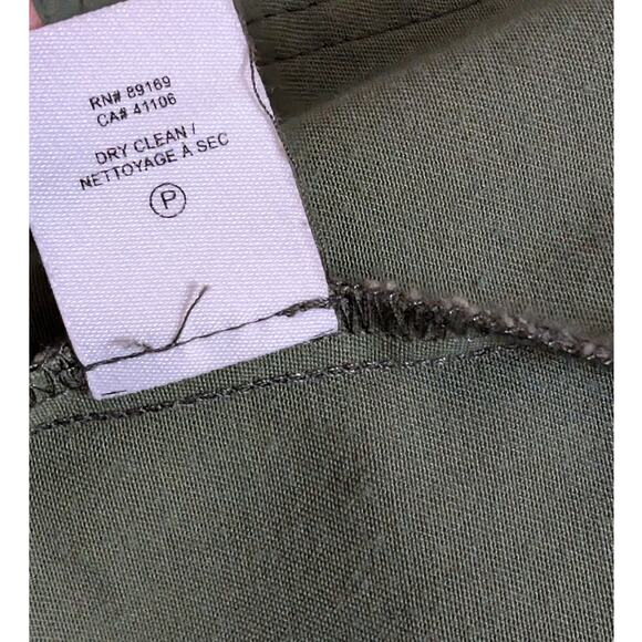 Derek Lam 10 Crosby Gwen Field Jacket Olive Green Cropped Utility Size 2 - Picture 7 of 16